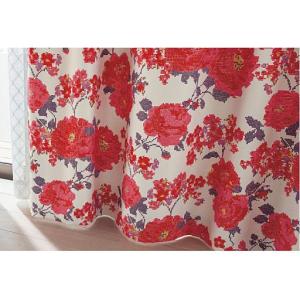 汚れが落ちやすい防汚・遮光カーテン(花柄)の商品写真