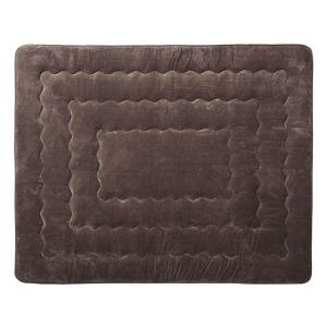 6層式ふっくらラグ■カラー：ブラウン ■サイズ：横190×縦190cmの商品写真