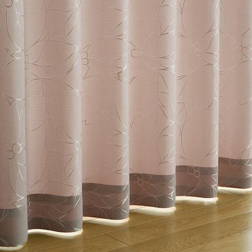 〔形状記憶付き〕やや光沢のあるジャカード織カーテンの商品写真