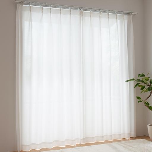 PM2.5対応遮熱UVカットミラーレースカーテン■カラー：ホワイト ■サイズ：幅100×丈143(2枚組),幅100×丈153(2枚組),幅100×丈158(2枚組),幅150×丈133(2枚組),幅150×丈148(2枚組),幅100×丈163(2枚組),幅150×丈176(2枚組),幅150×丈183(2枚組),幅150×丈188(2枚組),幅100×丈253(2枚組),幅150×丈198(2枚組),幅150×丈203(2枚組),幅150×丈208(2枚組),幅150×丈213(2枚組の商品写真