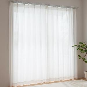 PM2.5対応遮熱UVカットミラーレースカーテン■カラー：ホワイト ■サイズ：幅100×丈143(2枚組),幅100×丈153(2枚組),幅100×丈158(2枚組),幅150×丈133(2枚組),幅150×丈148(2枚組),幅100×丈163(2枚組),幅150×丈176(2枚組),幅150×丈183(2枚組),幅150×丈188(2枚組),幅100×丈253(2枚組),幅150×丈198(2枚組),幅150×丈203(2枚組),幅150×丈208(2枚組),幅150×丈213(2枚組の商品写真