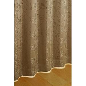 モダンサークル柄遮光ジャカード織りカーテンの商品写真