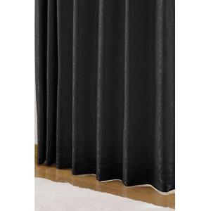 〔形状記憶付き〕モダンサークル柄遮光ジャカード織りカーテンの商品写真