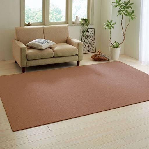 ループカーペット(ループパイル・消臭・防ダニ・抗菌・防炎・花粉・抗ウイルス・騒音・生活臭対策)■カラー：ブラウン ローズ グリーン ベージュ ブルー オレンジ アイボリー クリーム オリーブ ラベンダー ■サイズ：江戸間10畳(440×352cm),江戸間3畳(261×176cm),江戸間6畳(352×261cm),江戸間8畳(352×352cm)の商品写真