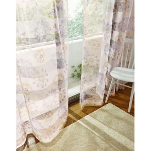 透け感のあるデザインボイルカーテンの商品写真