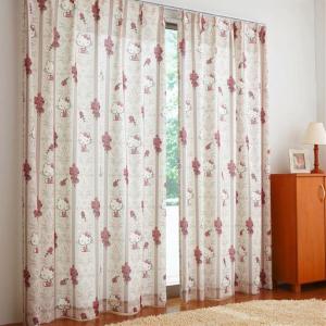 エレガント柄プリントカーテン(ハローキティ)の商品写真