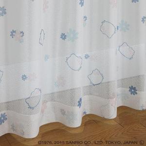 UVカットミラーレースカーテン(ハローキティ)の商品写真