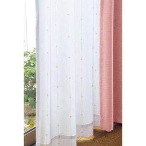 〔形状記憶付き〕遮熱保温UVカットミラーレースカーテンの商品写真