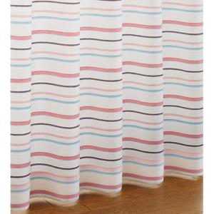 ラメ入りボーダーカーテンの商品写真