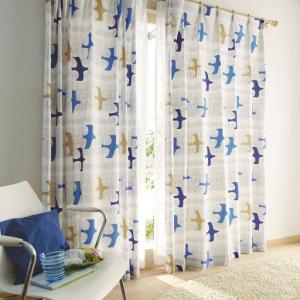 北欧プリントナチュラルカーテンの商品写真