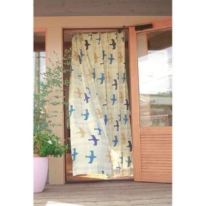 〔形状記憶付き〕北欧プリントナチュラルカーテンの商品写真