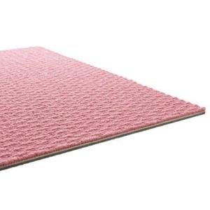 タイルカーペット(洗える・遮音・吸着 場所やスペースに組み合わせできます)■カラー：ピンク ■サイズ：B(同色16枚組)の商品写真