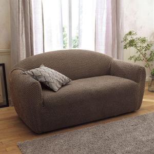 イタリア製フィットソファカバー(エレガンテ)■カラー：アイボリー ライトブラウン ■サイズ：肘ありS(1人掛け用),肘ありM(2人掛け用),肘ありL(3人掛け用)の商品写真