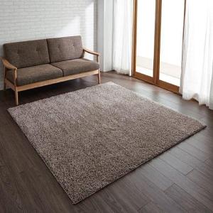 日本製 防ダニシャギーラグ/長毛 遊び毛が出にくい 洗濯機で丸洗い可 ホットカーペット対応■カラー：ブルー アイボリー ライトグレー レンガ ブラウン グリーン ■サイズ：横130×縦95cm,横190×縦95cm,横190×縦130cm,横190×縦190cm,横240×縦190cm,横290×縦190cmの商品写真