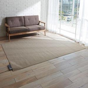 ラグ(汚れが付きにくいダイニング向け つまずきにくい5mmの程よいループ)■カラー：ブラウン アイボリー ■サイズ：230×160cm,230×210cm,260×230cm,300×230cmの商品写真