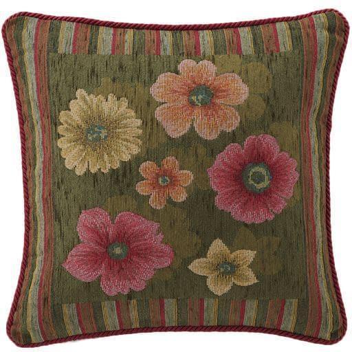 イタリア製クッション(アネモネ)■カラー：ブラウン グリーン オレンジ ベージュ ■サイズ：横45×縦45cm,横70×縦70cmの商品写真