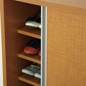 引き戸のシューズラックの商品写真