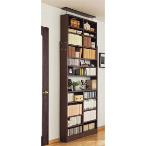 つっぱり壁面本棚(はば木よけで壁にぴったり)■カラー：ライトブラウン ダークブラウン ■サイズ：A(奥行17/幅60),B(奥行17/幅90),D(奥行30/幅90)の商品写真