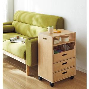 リビングマルチワゴン/キャスター付き■カラー：ダークブラウン ナチュラル ■サイズ：A(ロータイプ),B(ハイタイプ)の商品写真