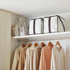 ふとん収納袋 キューブ型■カラー：アイボリー ■サイズ：B(ダブル2枚),A(シングル2枚),ダブル,シングルの商品写真