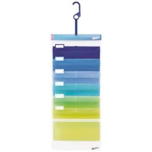 壁掛け収納ファイル■カラー：ブルー系(クール) レッド系(ウォーム) ■サイズ：A(A4/6段)の商品写真