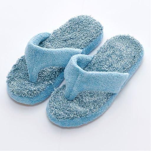 バスマットいらずの湯あがりスリッパ■カラー：ブルー ベージュ ■サイズ：Mの商品写真