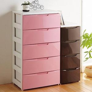 引き出しやすいカラー樹脂チェストの商品写真