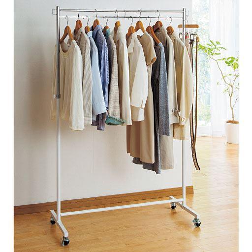 収納アップ頑丈ダブルコートハンガーの商品写真