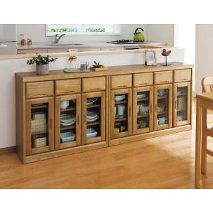 奥行が選べる天然木キャビネットの商品写真