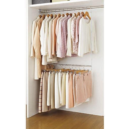 縦横伸縮ハンガーバー■サイズ：A,Bの商品写真