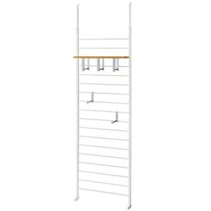 つっぱり玄関収納■カラー：クリーム ■サイズ：F(ハンガー/幅95),E(ハンガー/幅65),D(ミラー/幅60),C(ミラー/幅40),B(シューズラック/幅53ダブル),A(シューズラック/幅29シングル)の商品写真