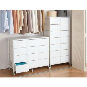 衣装ケース(大容量タワー型)■カラー：ダークブラウン ホワイト ベージュ ■サイズ：B(1列/7段),C(1列/9段),E(2列/7段),F(2列/9段),H(3列/7段),I(3列/9段),J(ハンガー/7段),K(ハンガー/9段)の商品写真