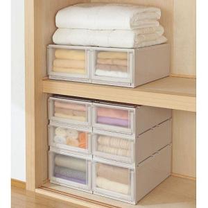 スムーズな引き出しのフィッツユニット衣装ケース(押入れ用)2個組の商品写真