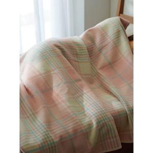 やわらかウール毛布■カラー：ピンク グリーン イエロー ブルー ■サイズ：シングル(140×180cm)の商品写真