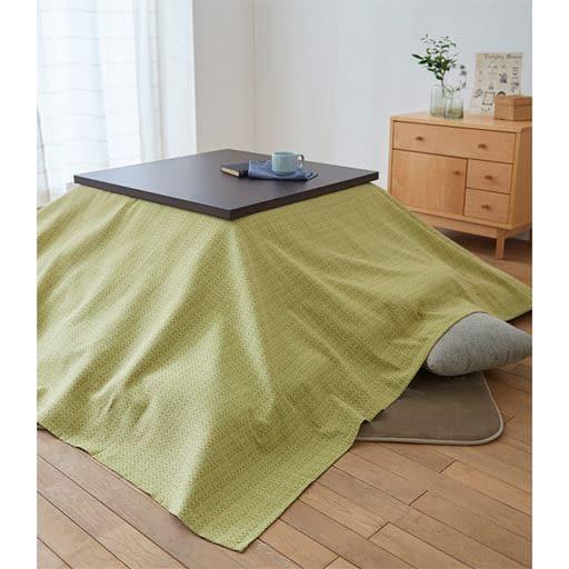 刺子織マルチカバー■カラー：グリーン オレンジ ベージュ ■サイズ：B(250×200cm),C(290×200cm),A(200×200cm)の商品写真