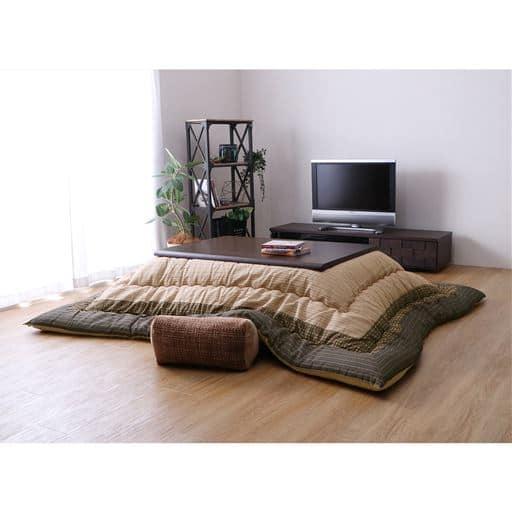 多サイズ大判こたつ掛け布団(ゆかり)■カラー：グレー ベージュ ■サイズ：長方形L(205×245),長方形3L(205×315)の商品写真