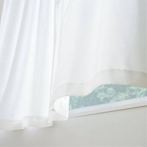 〔形状記憶付き〕ミラーレースカーテン(花粉キャッチ)■カラー：花粉キャッチ加工オフホワイト ■サイズ：幅100×丈88(2枚組),幅100×丈108(2枚組),幅100×丈118(2枚組),幅100×丈133(2枚組),幅100×丈148(2枚組),幅100×丈168(2枚組),幅100×丈176(2枚組),幅100×丈183(2枚組),幅100×丈188(2枚組),幅100×丈193(2枚組),幅100×丈198(2枚組),幅100×丈203(2枚組),幅100×丈208(2枚組),幅1の商品写真