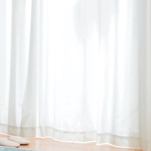 部屋が明るくなる遮熱ミラーレースカーテンの商品写真