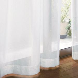 〔形状記憶付き〕ラメ入りミラーレースカーテンの商品写真