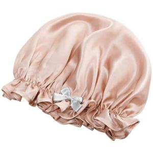 シルクビューティナイトキャップ■カラー：ピンクベージュ