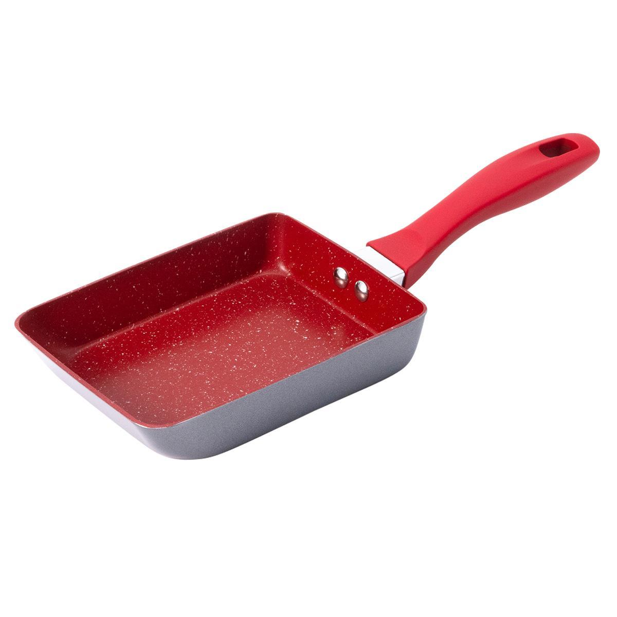 フレーバーストーン エッグパン レッドの商品写真