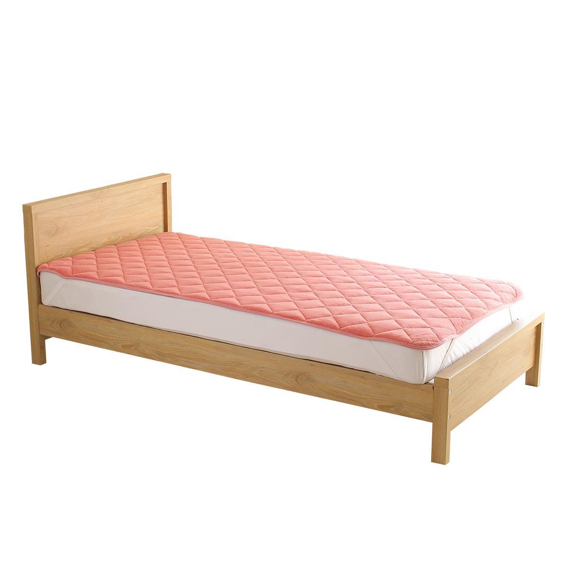 【シングル】ひな暖敷きパッド ローズピンクの商品写真